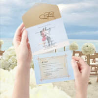 Menu RSVP do Convite de casamento de Fotografias d