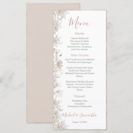 Menu Rubor e Primavera de Noiva com Flores Silvestres S