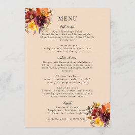 Menu Russo Marsala Queimou Laranja Fall Wreath