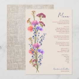 Menu Rustic Beige acrílico
