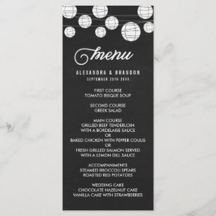 Menu Rustic Faux Chalkboard Hangning Lanterns