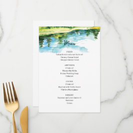 Menu Rustic Mountain Wedding