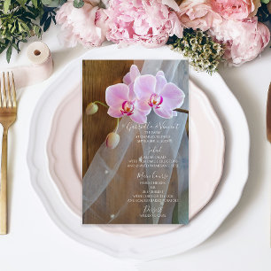 Menu rústico do casamento do celeiro da elegânci