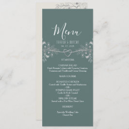 Menu Sage Green Wedding