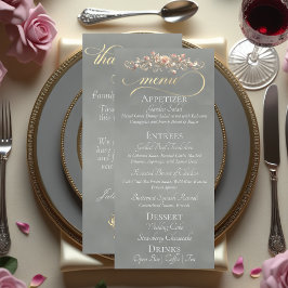 Menu Sage - Rosas, Coração & Obrigado