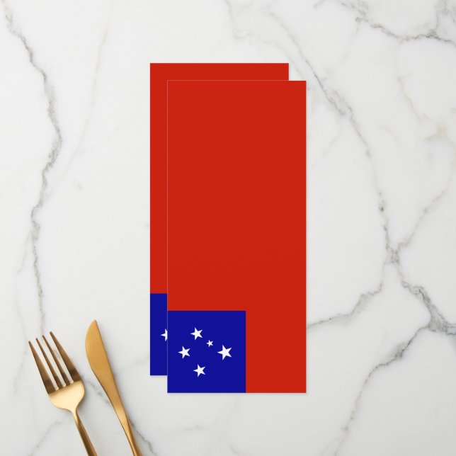 Menu Samoa (Frente/Verso In Situ)