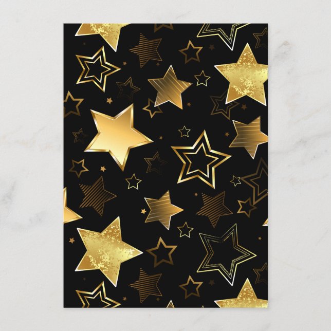 Menu Seamless pattern with Golden Stars (Frente)