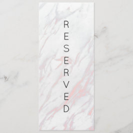 Menu Símbolo de Cadeira Reservado de Mármaco Rosa Moder