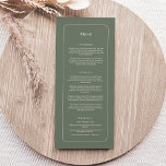 Menu Simple Boho Sage Green Wedding Flat<br><div class="desc">Este Simples design de Boho Sage Green Wedding Flat Menu apresenta uma sofisticada paleta de marfim neutro emparelhada com lindíssimas opções de mistura e fósforos de ferrugem, verde-sábio e ameixa. A elegância subestimada da simples tipografia e arcos gentis cria uma estética calorosa e polida com o estilo clássico minimalista. As...</div>