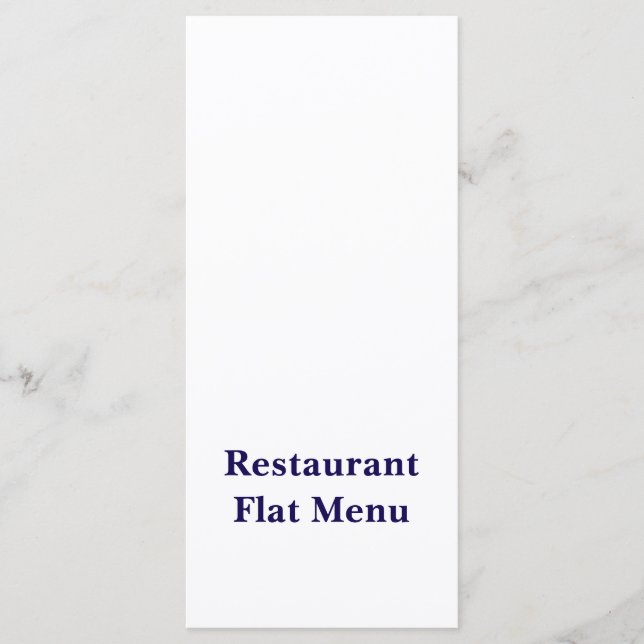 Menu Simples (Frente)