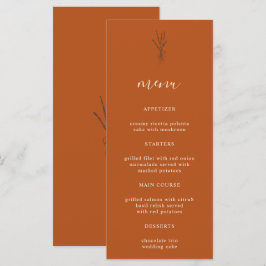 Menu Simples de Janto de Casamento de Terraços Bot
