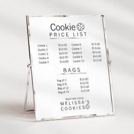 Menu Simples de Padaria Pronto para Marca