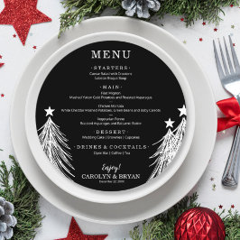 Menu Simples Elegantes Pretos