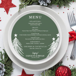 Menu Simples Elegantes Sempre-verdes