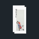 Menu Simples Moderno do Janto de Casamento de Foto<br><div class="desc">Menu Simples Moderno do Janto de Casamento de Fotos Minimalista</div>