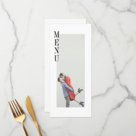 Menu Simples Moderno do Janto de Casamento de Foto