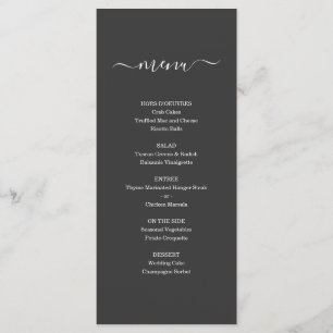Menu Simples para Casamento ou Outra Ocasião Espec