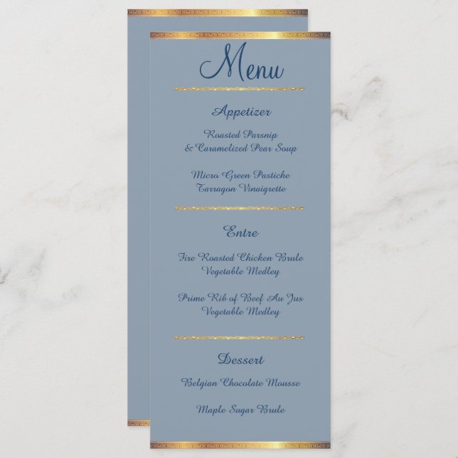 Menu Southern Charm, Wedding (Frente/Verso)