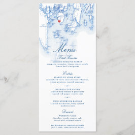 Menu Spruce Point Em Boothbay Maine Map Elegante Marinh