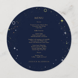 Menu Starry Night Celestial Casamento Cósmico Ronda