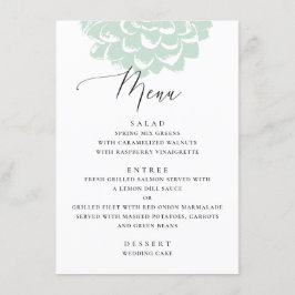 Menu Suculente. Casamento simples de cacto floral