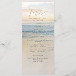 Menu Sunset Beach Wedding | Seaside Beach Wedding