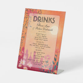 Menu Sunset Serenade Wedding