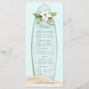 Menu Surfboard de Natal Winter Beach