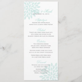 Menu Sweet Dahlias Wedding