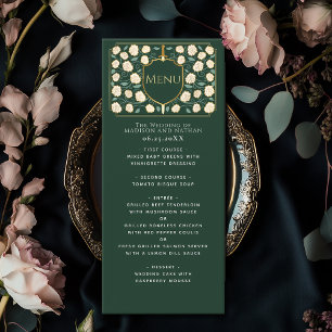 Menu Sword & Shield Medieval Fantasy Casamento Monogram
