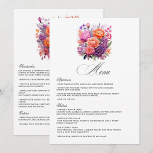Menu Tangerina, Rosa Quente e Roxo Real
