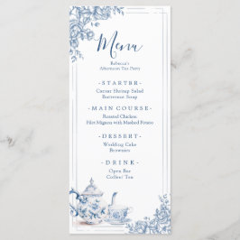 Menu Tarde do Jardim Vitoriano Dusty Blue