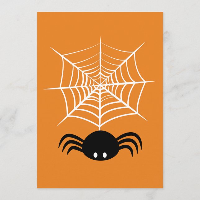 Menu Teia de Aranha de Halloween  (Frente)