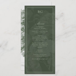 Menu Tema de Casamento do Partido do Jardim Botânico Vi