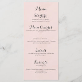 Menu Tema Flores Selvagens