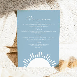 Menu Temático Oceano Sol Azul Claro de OCEANSIDE