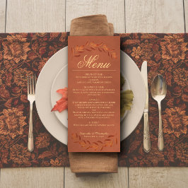Menu Terracotta Deixa Casamento Russo Elegante