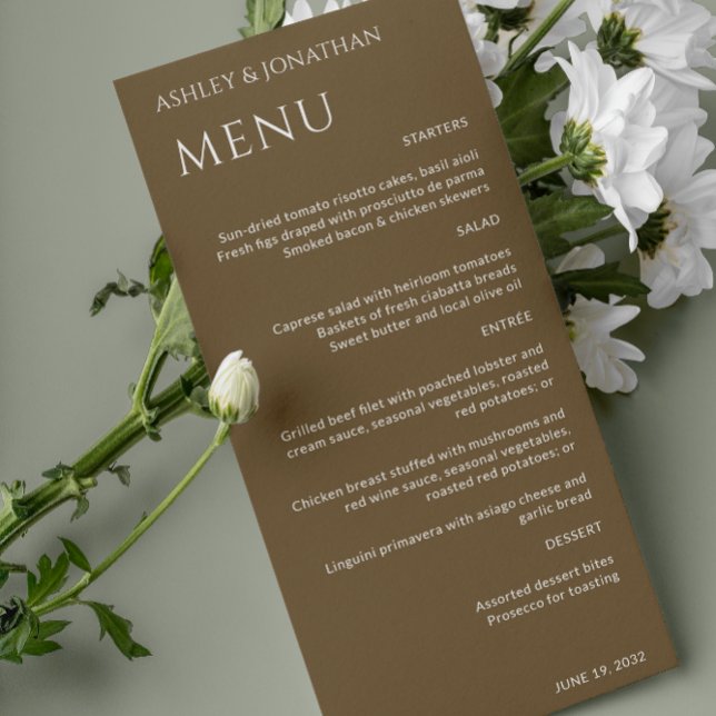 Menu Texto Mínimo Negrito Destaca Casamento (Criador carregado)