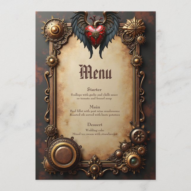 Menu The pulsating heart of mechanics, (Frente)