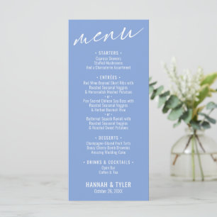 Menu Tipografia Contemporânea Simples e Elegante Periwi