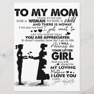 Menu To My Mom Home Decor Gift For Holiday