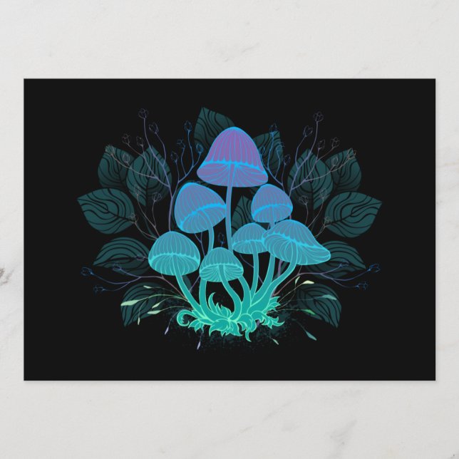 Menu Toadstools em arbustos (Frente)