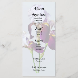Menu Três irrisões em tons de magenta
