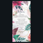 Menu Tropical Stardust Garden Floral Paradise Wedding<br><div class="desc">Menu. Matching items in this design are available.</div>