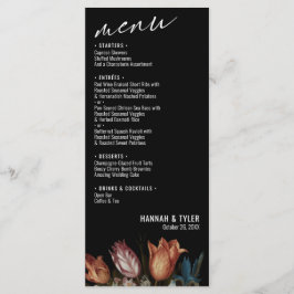 Menu Tulipas holandesas pintadas e Buquês de flores mis