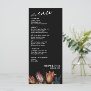Menu Tulipas holandesas pintadas e Buquês de flores mis