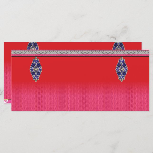 Menu um quadro de uma mulher em um vestido rosa (Frente/Verso)