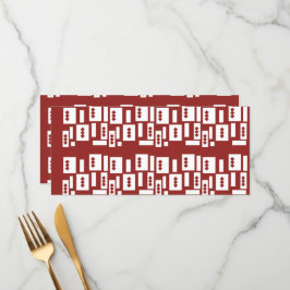 Menu Um tapete vermelho com um padrão texturizado está