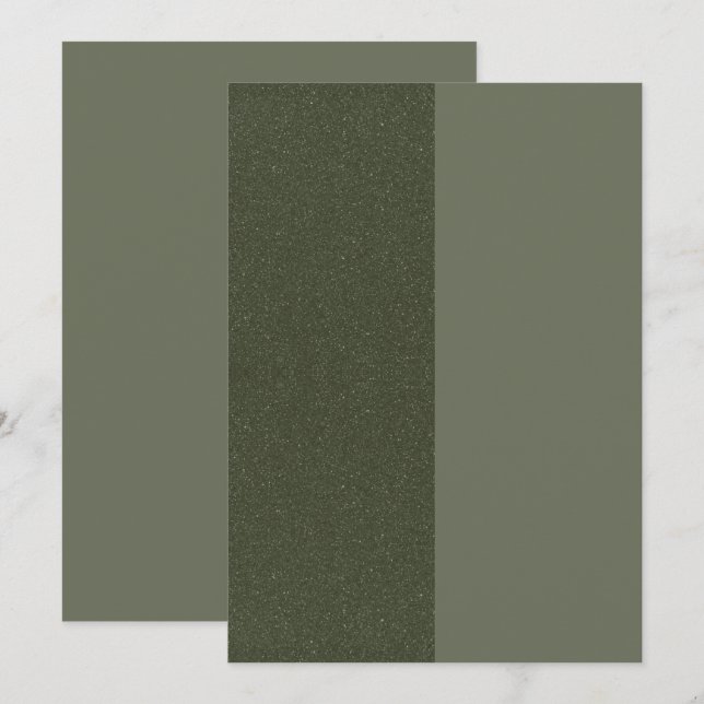 Menu Verde Musgo Divisão Vertical – Personalizável (Frente/Verso)