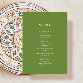 Menu Verde tropical